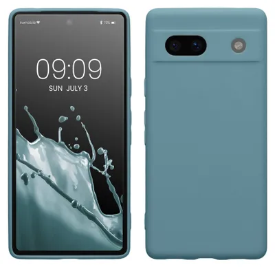 Produktbild von kwmobile Handyhülle für Google Pixel 7a Hülle - weiches Handy Silikon Case - Schutzhülle Cover - Antique Stone