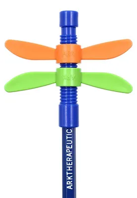 Obrázok produktu pre Ark Therapeutics Fidget hračka – točiaca sa ozdoba na ceruzku s motýľom, viacfarebná