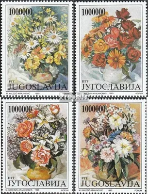 Produktbild von Briefmarken Jugoslawien 1993 Mi 2614-2617 (kompl.Ausg.) postfrisch Blumen