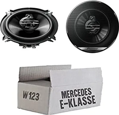 Produktbild von Mercedes W123 Heck - Lautsprecher Boxen Pioneer TS-G1330F - 13cm 3-Wege 130mm Triaxe 250W Auto Einbausatz - Einbauset