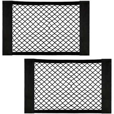 Productafbeelding van Bagagenet voor de kofferbak, 40x25 cm, 2 stuks, met klittenbandsluiting