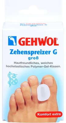 Produktbild von GEHWOL Zehenspreizer G groß hochelastisches Polymer-Gel-Kissen, 3 St. Pflaster