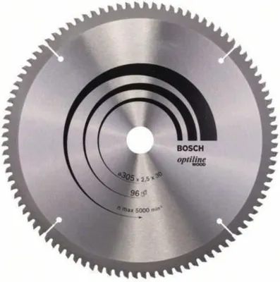 Immagine prodotto di BOSCH 305 x 30 x 2.5 mm (96 teeth) carbide circular saw blade - Wood