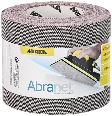 Immagine prodotto di Rotolo di carta abrasiva a velcro, 115 mm x 10 m, grana P80