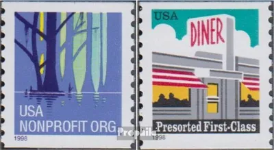 Produktbild von Briefmarken USA 1998 Mi 2967-2968 (kompl.Ausg.) postfrisch Freimarken