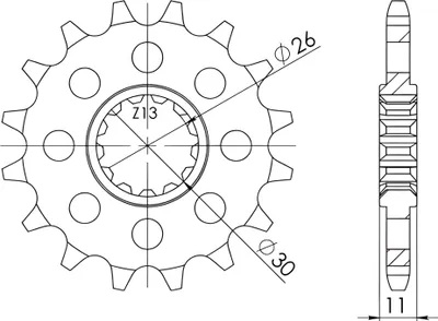 Produktbild von Kettenritzel SUPERSPROX CST-1591:17.2