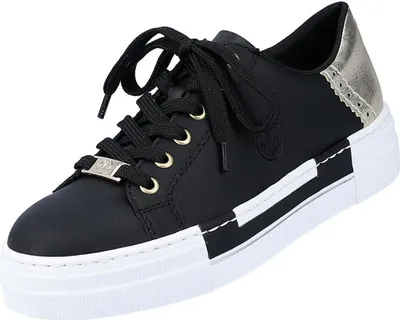 Produktbild von Rieker Damen Plateau Sneaker Schwarz