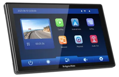 Produktbild von Kruger&Matz KM2022 Multimediální stanice 9" Android Auto/Apple CarPlay s DVR a couvací kamerou