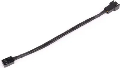 Immagine prodotto di Cavo di prolunga Alphacool - da 3 pin a 3 pin, 15 cm, nero