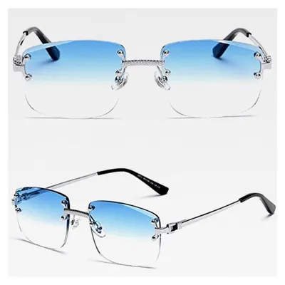 Produktbild von Randlose Sonnenbrille mit quadratischem Farbverlauf