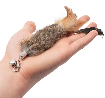 Produktbild von Spielanhänger für Katzenangel · Katzenangel-Aufsatz · Fell-Anhänger mit Feder