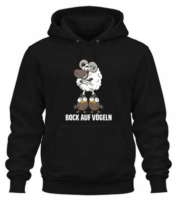 Immagine prodotto di Felpa con cappuccio, colore nero, taglia L, con scritta divertente a tema uccelli, frase ad effetto, sarcasmo