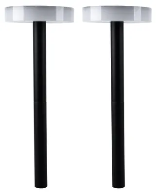 Produktbild von 2er Set LED Solarleuchte, Erdspieß, Akku, schwarz, H 56,1 cm