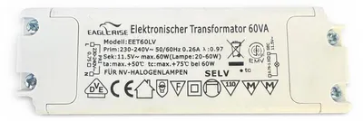Produktbild von Sompex Eaglerise EET60LV Elektronischer Halogen Trafo 60W – 12V Transformator 20-60W