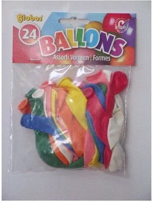 Immagine prodotto di Palloncini Globos Forme diverse 24 pezzi