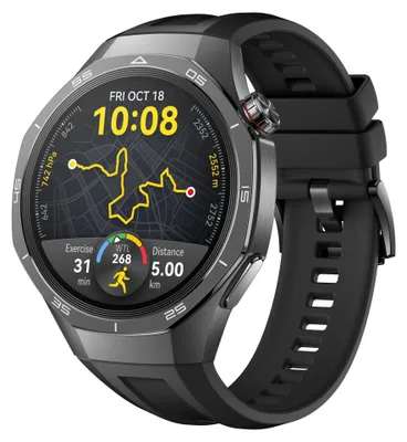 Zdjęcie produktu dla Huawei WATCH GT 5 Pro 46 mm | Smartwatch | GPS (satelitarny) | AMOLED | 1,43 cala | Czarny