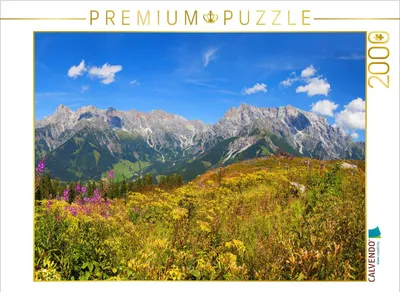 Produktbild von CALVENDO Puzzle Schöne Blumenwiese auf der Steinbockalm | 2000 Teile Lege-Größe 90x67cm Foto-Puzzle für glückliche Stunden