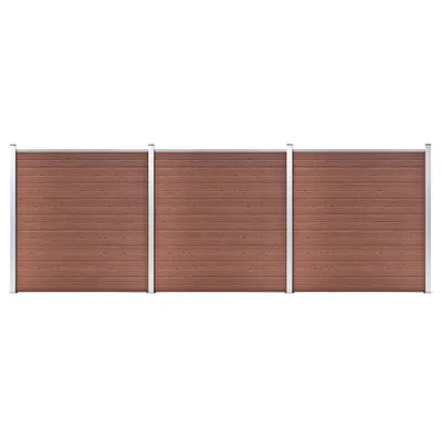 Produktbild von Gartenzaun WPC 526x186 cm Braun , Drahtzäune Design 2024