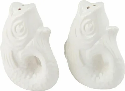 Produktbild von Gift Company Salz- und Pfefferstreuerset Monsieur Carafon 2-tlg., Steingut, Weiß, 9 cm, 1096601001