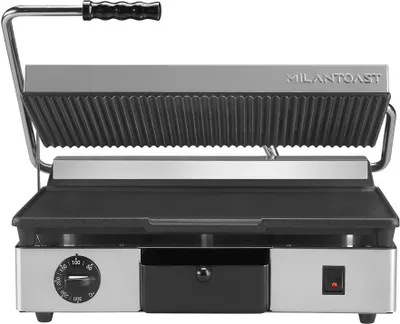Produktbild von MILANTOAST-Große glatt gerippte Gusseisenplatte 220-240 V 2,7 kW