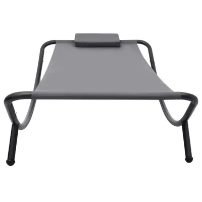Immagine prodotto di Lettino da Giardino Grigio 200x90 cm in Acciaio