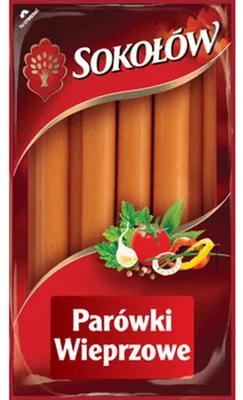 Zdjęcie produktu dla Parówki wieprzowe 700 g Sokołów