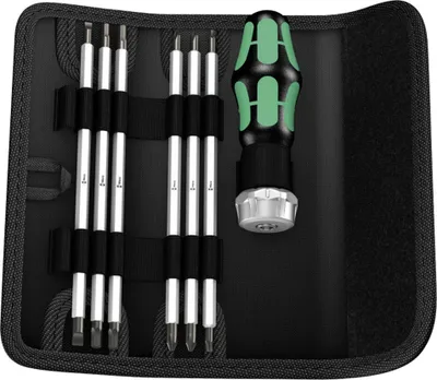 Obrázok produktu pre Sada 7-dielnych skrutkovačov s ráčnovým mechanizmom Vario, Wera | 4013288156266