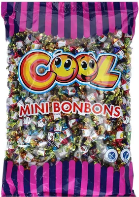 Obrázek produktu pro Cool mini bonbóny 4 různé karnevalové házecí materiály 1000g