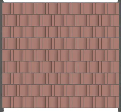 Produktbild von Wallario Zaunsichtschutz mit Motiv Pastellpink für Ein- und Doppelstabmatten Zäune in der Größe 200 x 180 cm