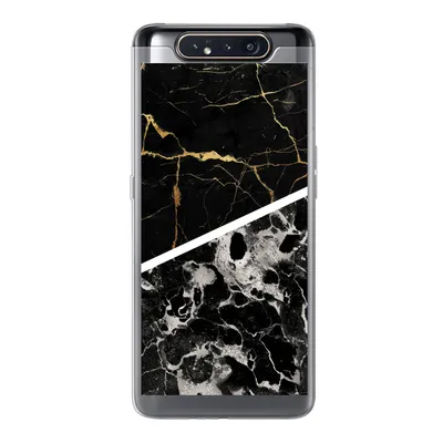Produktbild von MuchoWow® Handyhülle Schutzhülle Hülle für Samsung Galaxy A80 Marmor - Gold - Luxus Silikon Softcase Handy Hülle - Schutzdeckel