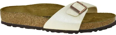 Produktbild von Birkenstock Uni Madrid Birko-Flor Pantoletten Narrow Fit, Elfenbein (Graceful
