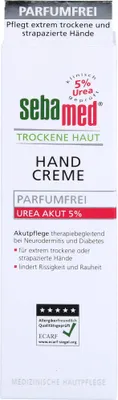 Zdjęcie produktu dla Sebamed Urea Akut 5% Krem do rak do skory suchej, 75 ml (PRODUKT Z NIEMIEC)