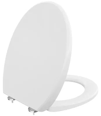 Productafbeelding van Toiletbril, soft-close mechanisme, snelsluiting voor reiniging, wit, ovaal