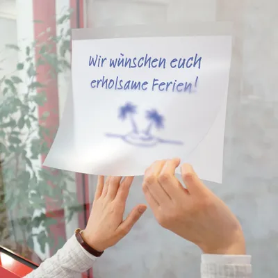 Produktbild von TimeTEX Aushang-Einstecktaschen A4 quer, selbsthaftend, 2 Stück
