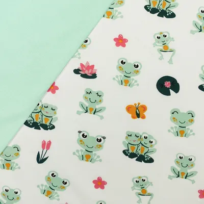 Produktbild von Stoffpaket Kinder 0,5x1,5m Jersey + 0,5x0,7m Bündchen Nähpaket Kinderkleidung
