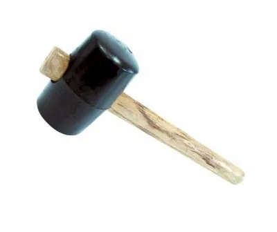 Image de Marteau en caoutchouc avec manche en bois 225 g