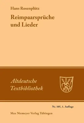 Produktbild von Reimpaarsprüche und Lieder