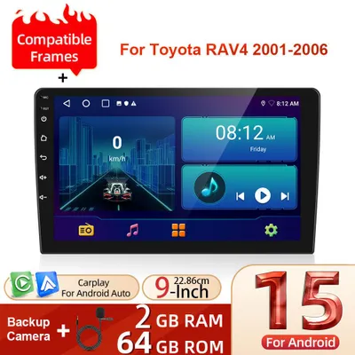 Produktbild von Android 15 Autoradio für Toyota RAV4 – Zweikanal-Multimediasystem – Einbau-Radio mit Navigation