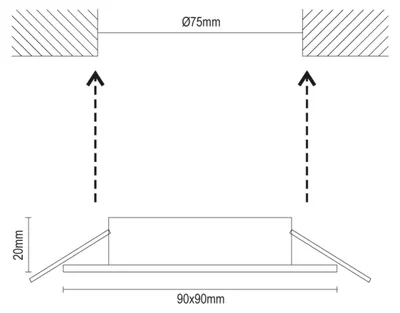 Immagine prodotto di Portalampada GU10 - modello SR008