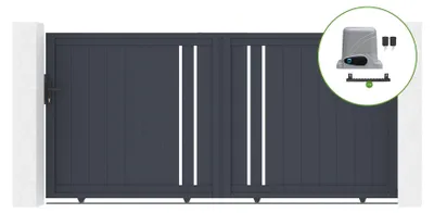 Produktbild von Elektrisches Schiebetor 3x1,4m GIONA + Motorisierung RANGER C300