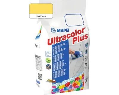 Obrázek produktu pro Spárovací hmota Mapei Ultracolor Plus 150 žlutá, 5 kg