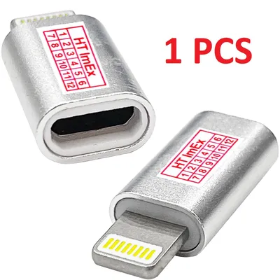 Produktbild von Kompatibel iPhone iPad iPod Stecker auf Micro-USB Konverter Adapter Ladekabel verbinden