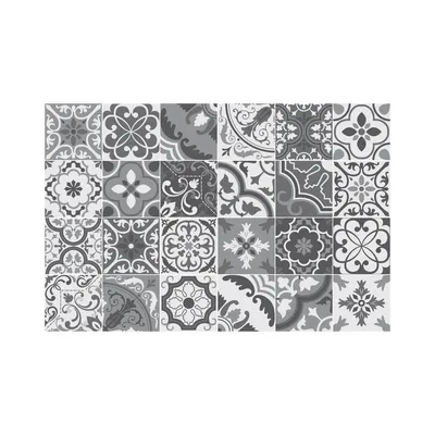 Produktbild von Teppich "vinyl" mosaik 50x75cm  - Atmosphera créateur d'intérieur