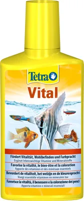 Produktbild von Tetra Vital - fördert Vitalität, Wohlbefinden und Farbpracht bei Fischen, ergänz