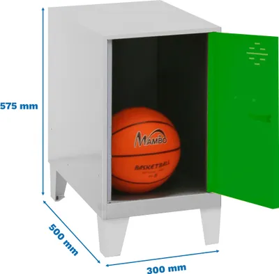 Obrázek produktu pro Simonrack skříňka SIMONLOCKER DISM šedá, zelená 8425437119866, 1 skříňka 30,0 x 50,0 x 57,5 cm