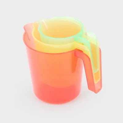 Produktbild von TickiT transparente bunte Stapelkrüge - Lernspielzeug Set