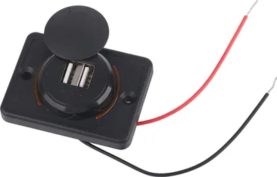 Produktbild von 3,1A DC12V/24V Schwarz Auto Dual USB Port Power Ladegerät Steckdose mit LED (Gelb)