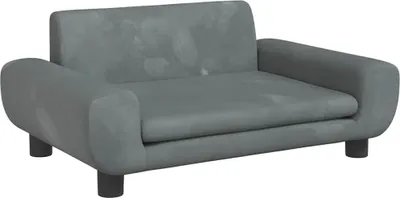 Obrázek produktu pro vidaXL Pelíšek pro psy Dark Grey 70x45x33 cm Velvet
