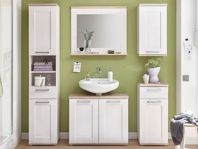 Produktbild von Badezimmer (5-teilig) Badeinrichtung Badset Badmöbel Komplettset "Barbara I"