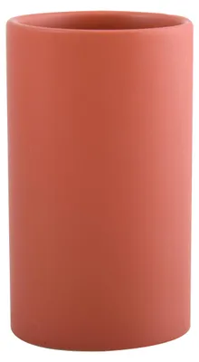 Image de Spirella, gobelet à brosses à dents, support pour brosses à dents, en céramique, modèle "Tube", 7x11,5 cm, couleur terracotta